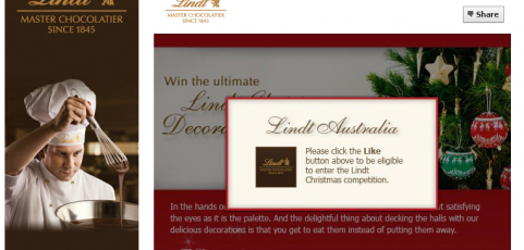 Lindt Xmas Facebook Campaign