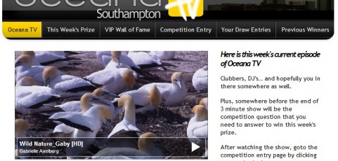 Oceana Southampton TV Facebook Application